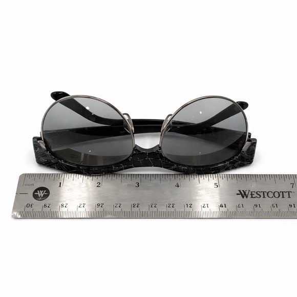 Versace MOD 4222 Cat Eye Sunglasses Black Croc NWOT w Case COA Italy?? main image 9